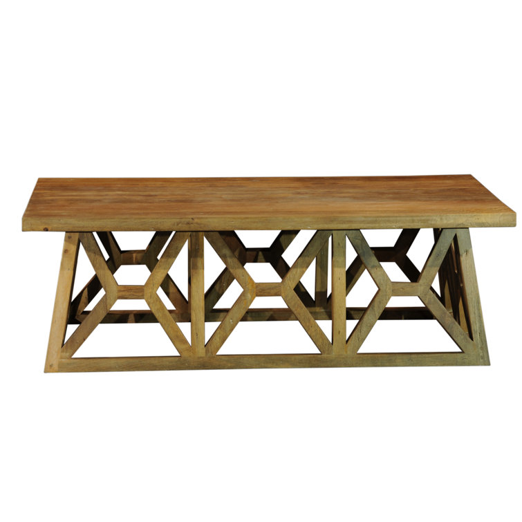 Foundry Select Rainbolt Solid Wood Coffee Table Wayfair Canada